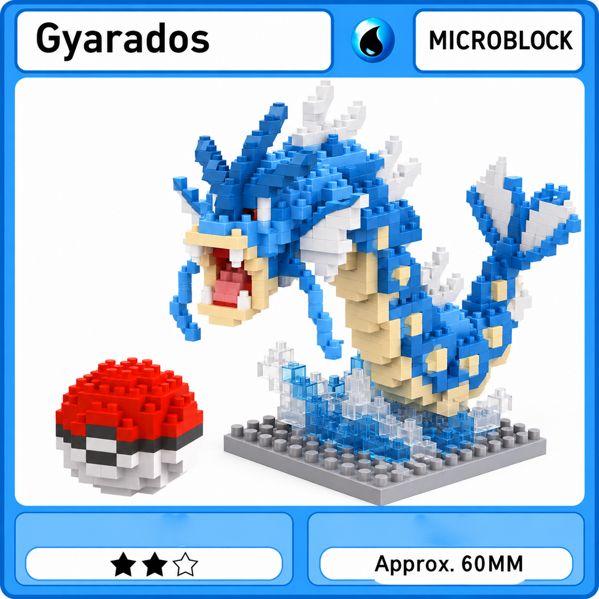 Gyarados figura de mini bloques LBOYU - imagen 4